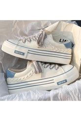 Chaussures à plateforme en toile